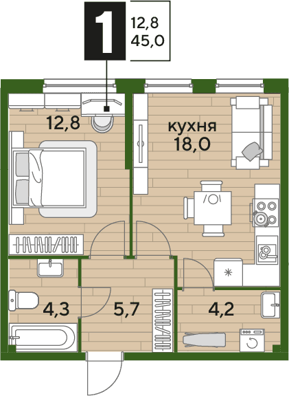 DOGMA PARK Краснодар — планировка 1