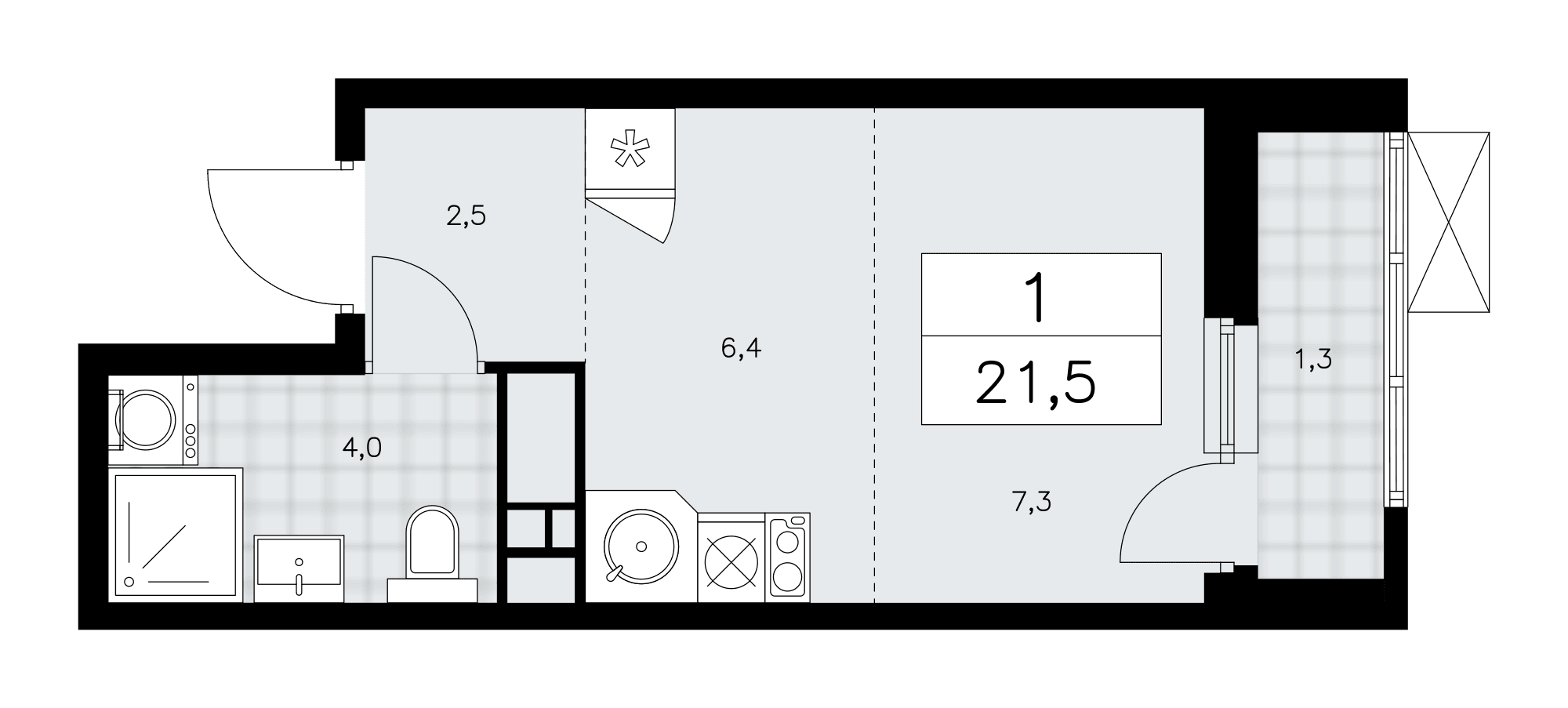 Скандинавия Москва — планировка 1