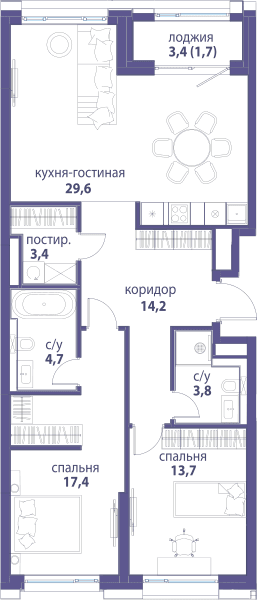 Символ, Вдохновение Москва — планировка 2