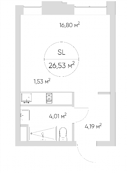 Nice loft Москва — планировка Студия