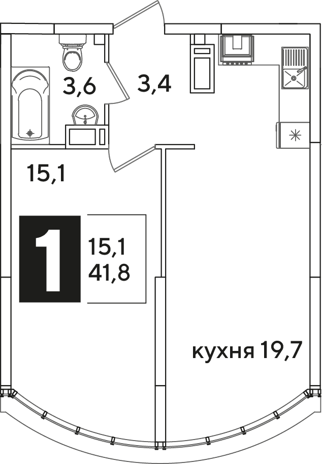 Самолёт Краснодар — планировка 1