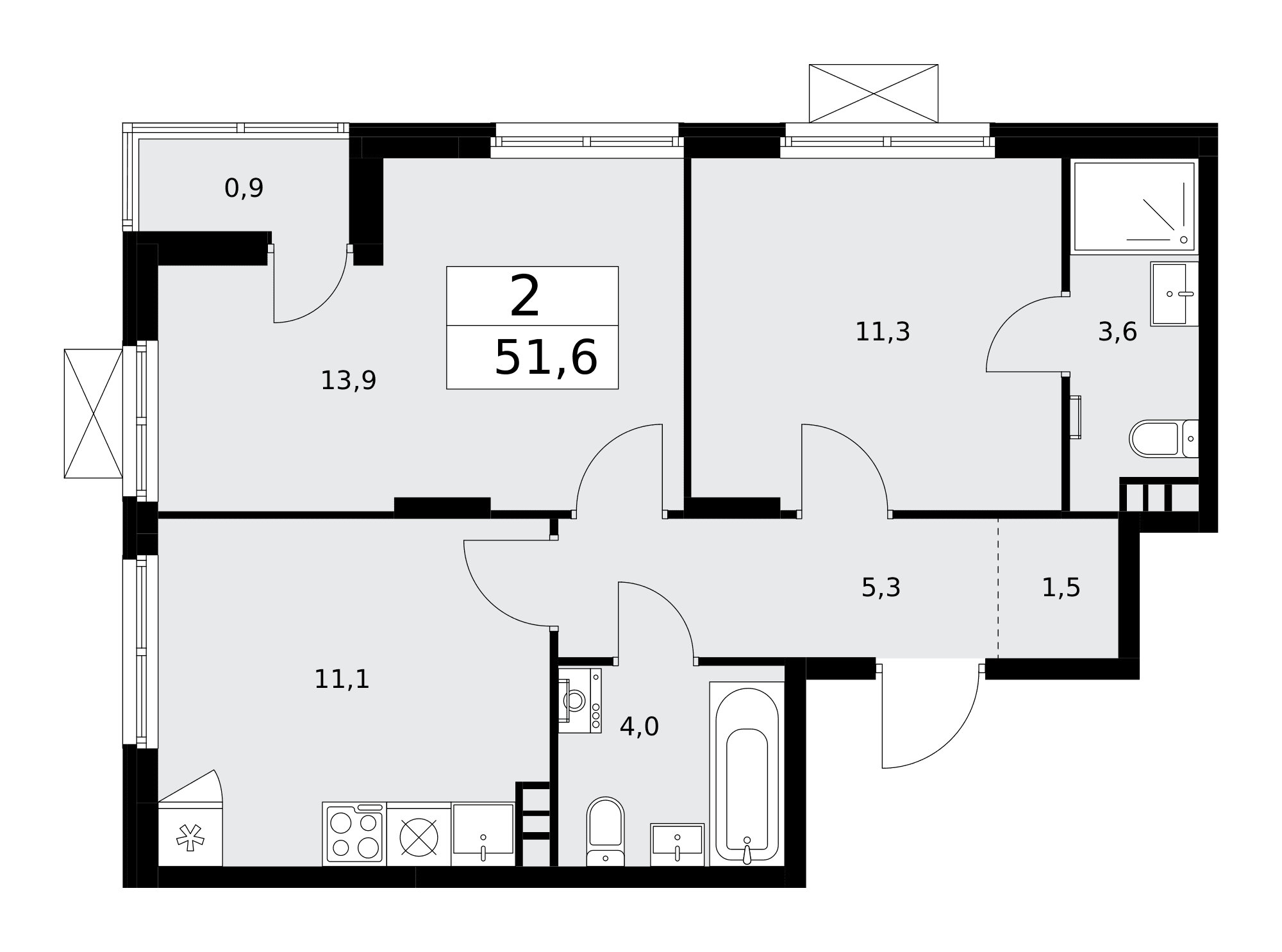 Деснаречье Москва — планировка Студия