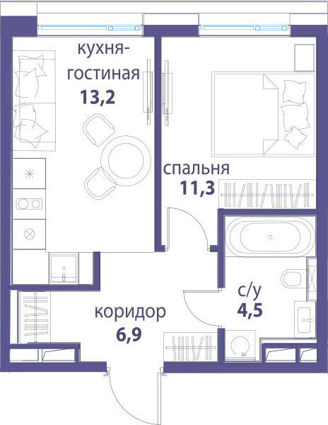 Символ, Вдохновение Москва — планировка 1