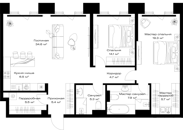 Opus-home Москва — планировка 2