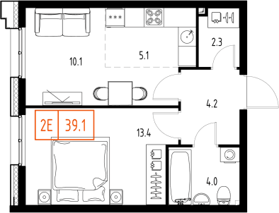 Skolkovo ONE Москва — планировка 2