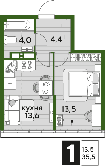 DOGMA PARK Краснодар — планировка 1