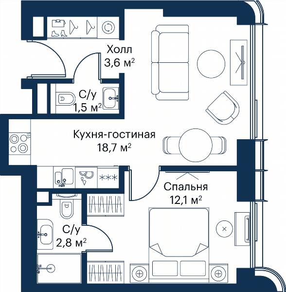 City Bay Москва — планировка 1