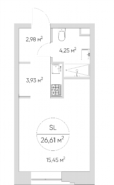 Nice loft Москва — планировка Студия