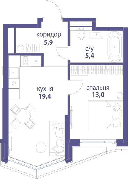Символ, Вдохновение Москва — планировка 1