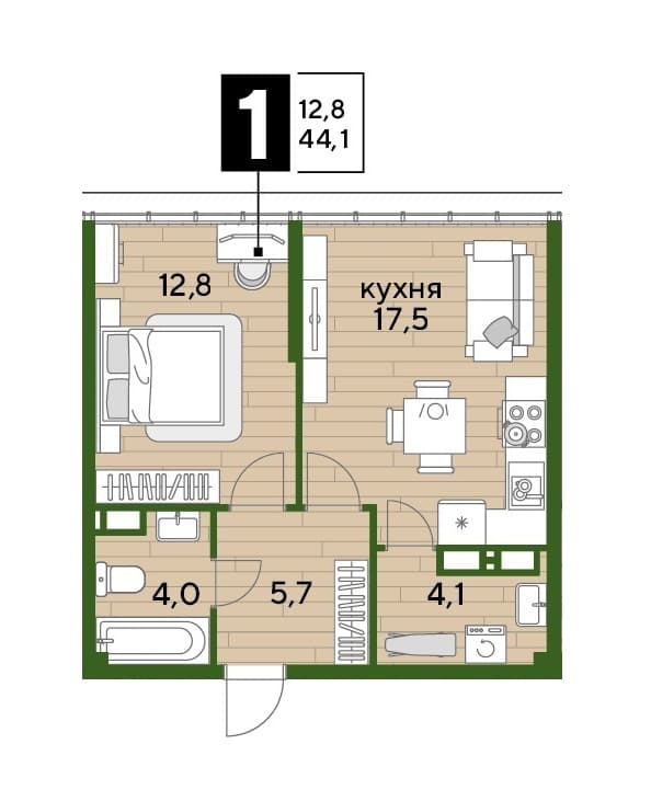 DOGMA PARK Краснодар — планировка 1