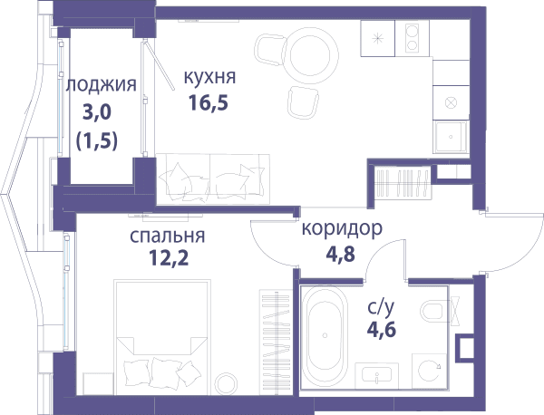 Символ, Вдохновение Москва — планировка 1