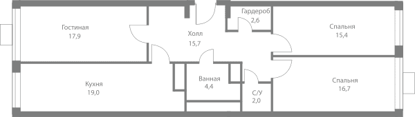 Stellar City Москва — планировка 3