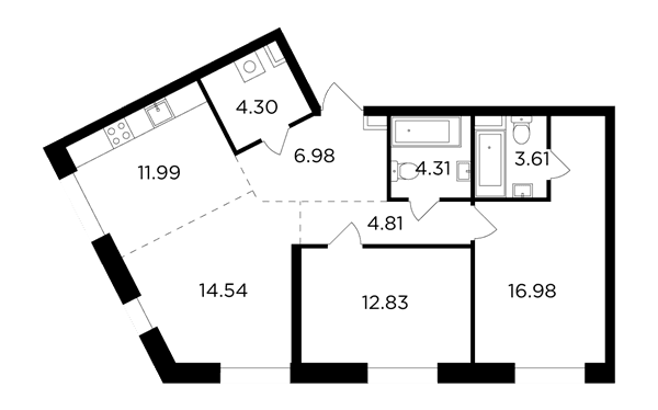 FORIVER Москва — планировка 3