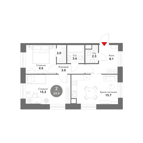 Voxhall Москва — планировка 2