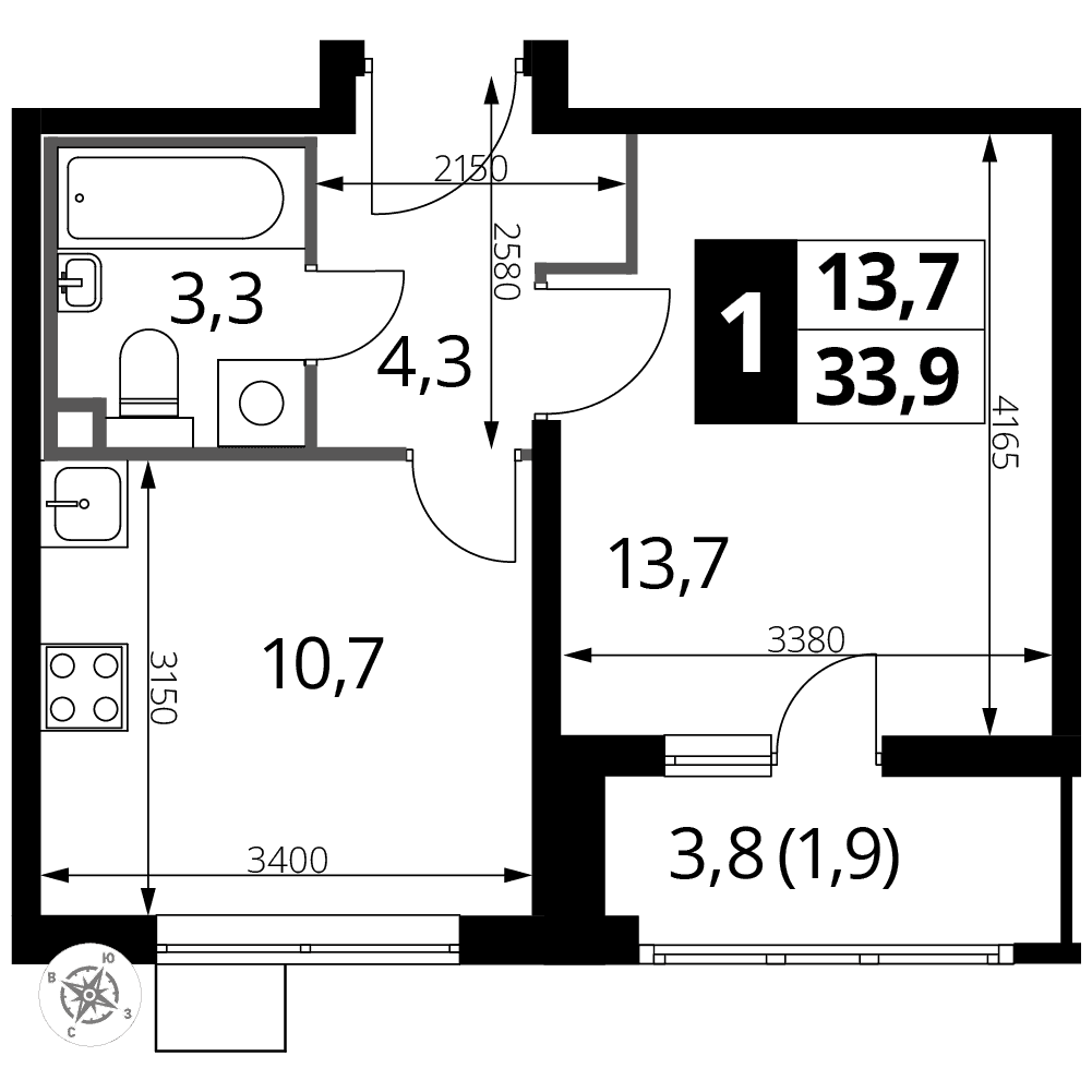 1-й Лермонтовский Люберцы — планировка 1