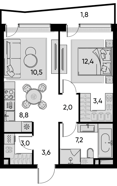Pride-home Москва — планировка 2