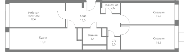 Stellar City Москва — планировка 3