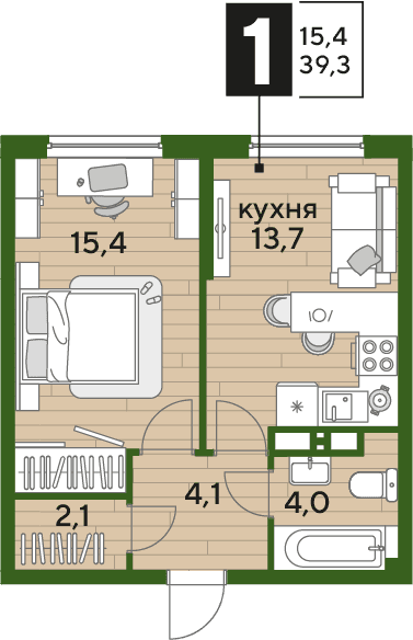 DOGMA PARK Краснодар — планировка 1