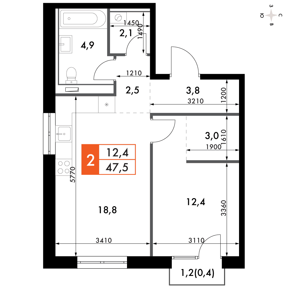 Фриссон Казань — планировка 2