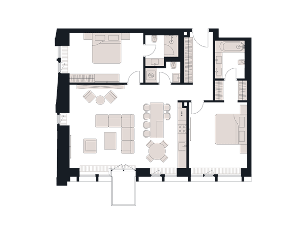 Victory Park Residence Москва — планировка 3