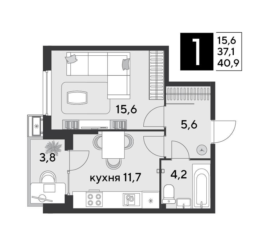 Парк Победы Краснодар — планировка 1