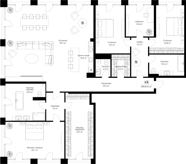 Opus-home Москва — планировка 4