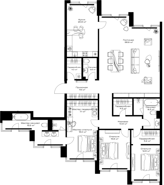 Opus-home Москва — планировка 3
