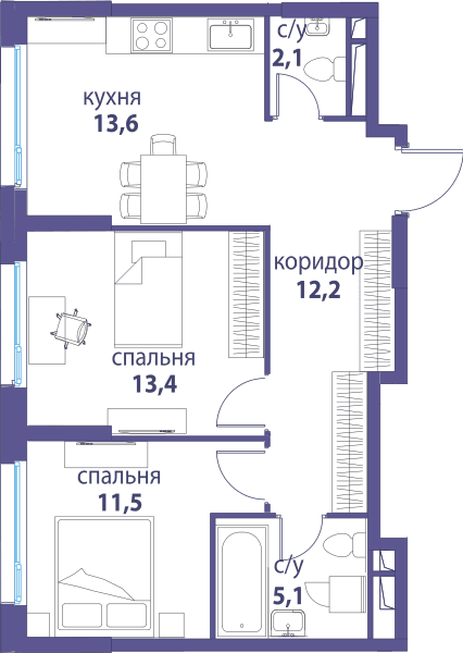 Символ, Вдохновение Москва — планировка 2