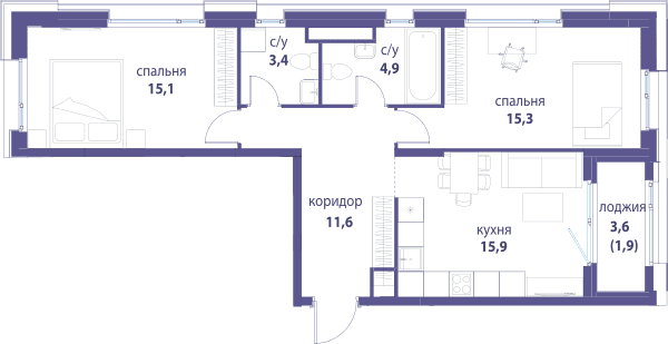 Символ, Вдохновение Москва — планировка 2