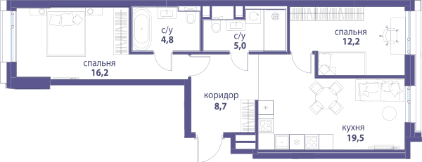 Символ, Вдохновение Москва — планировка 2