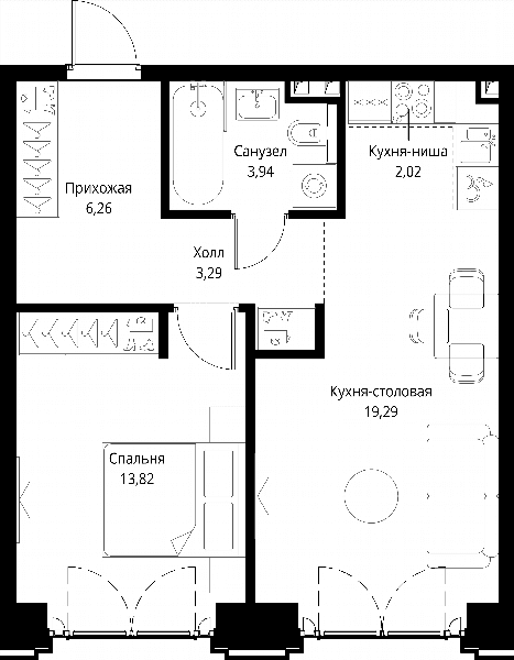 City Bay Москва — планировка 1