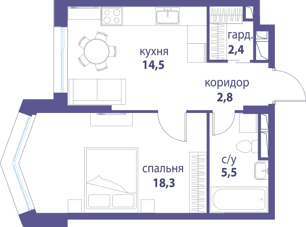 Символ, Вдохновение Москва — планировка 1