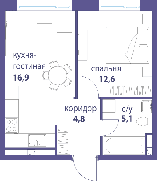 Символ, Вдохновение Москва — планировка 1