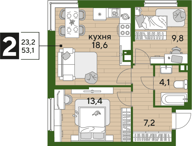 DOGMA PARK Краснодар — планировка 2