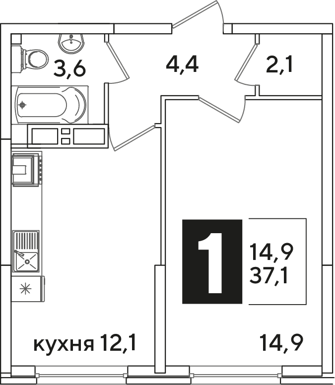 Самолёт Краснодар — планировка 1