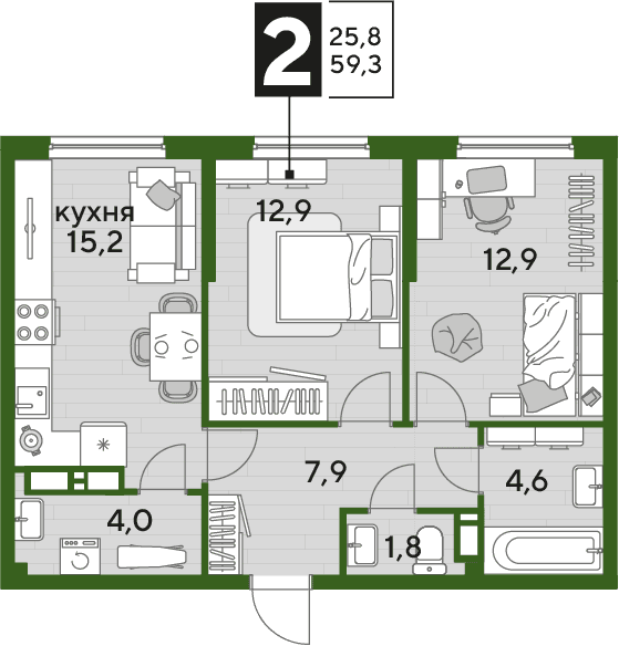 DOGMA PARK Краснодар — планировка 2