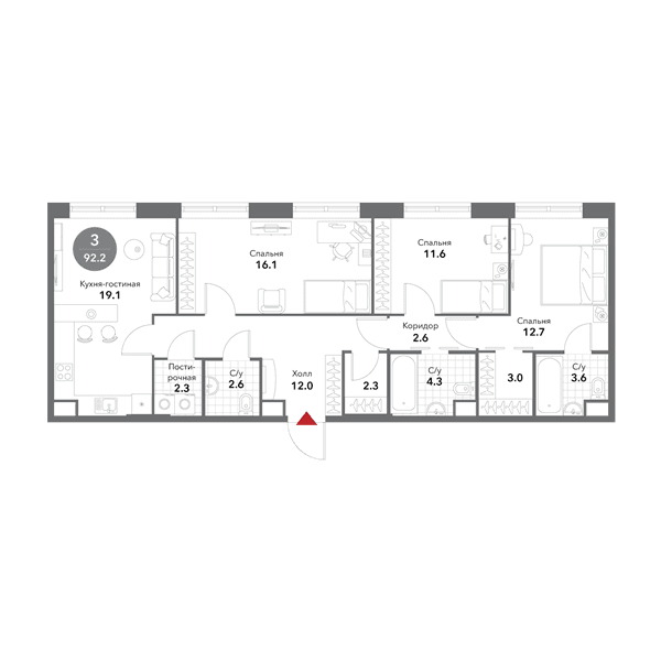 Voxhall Москва — планировка 4