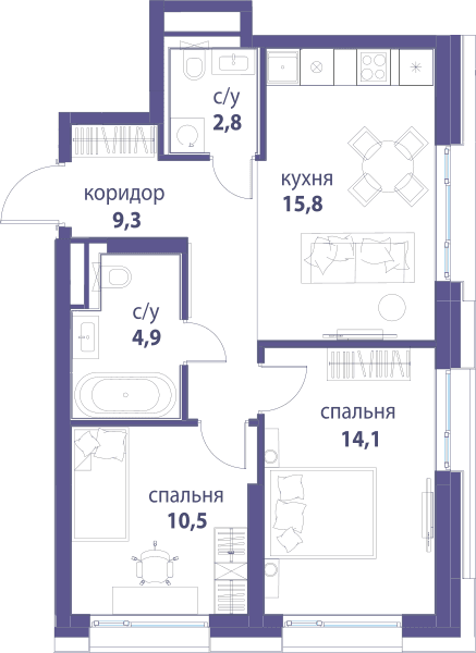 Символ, Вдохновение Москва — планировка 2