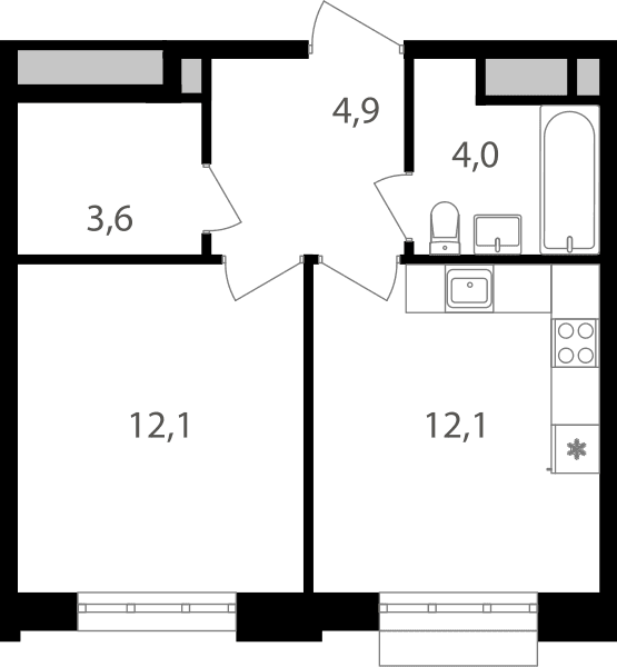 Михалковский Москва — планировка 1