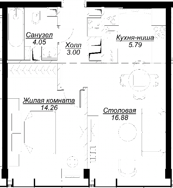 MOD Москва — планировка 1
