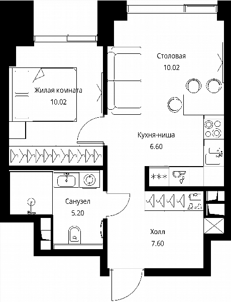 City Bay Москва — планировка 2