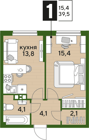 DOGMA PARK Краснодар — планировка 1