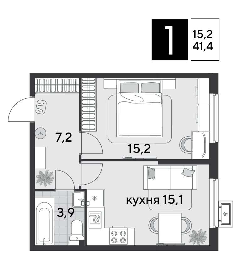 Парк Победы Краснодар — планировка 1