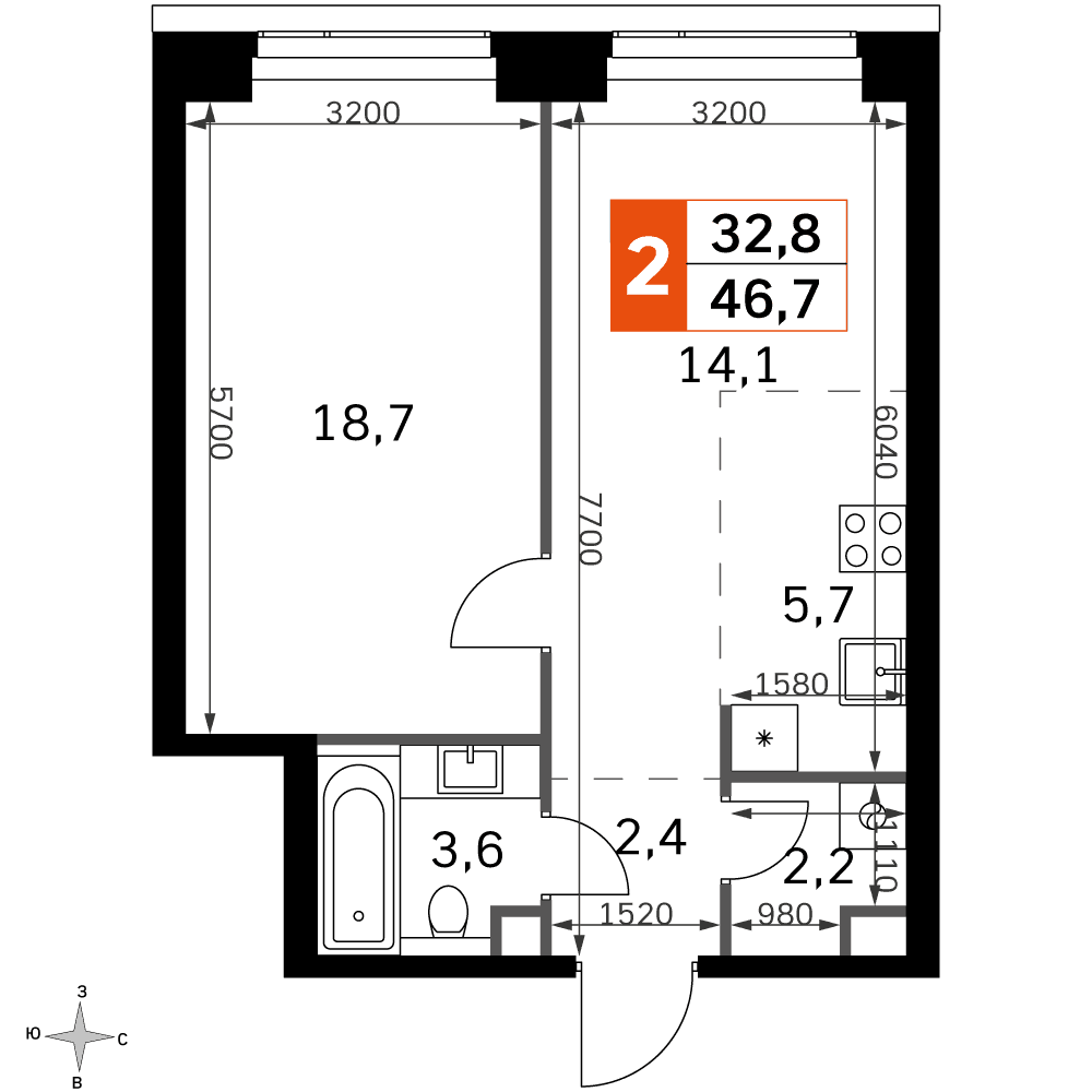 Amber City Москва — планировка 2