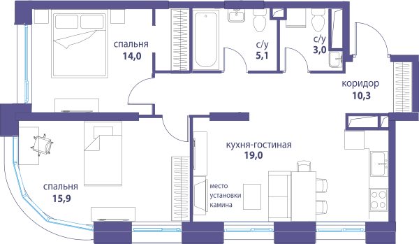 Символ, Вдохновение Москва — планировка 2