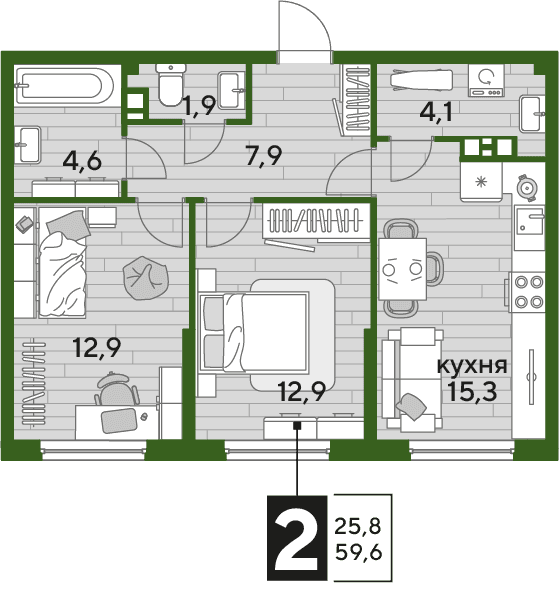 DOGMA PARK Краснодар — планировка 2