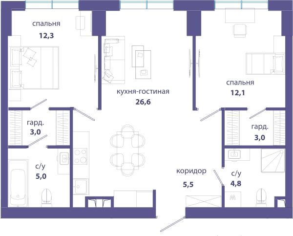 Событие, Событие 4 Москва — планировка 2