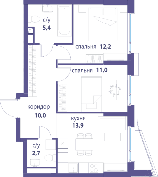 Символ, Вдохновение Москва — планировка 2
