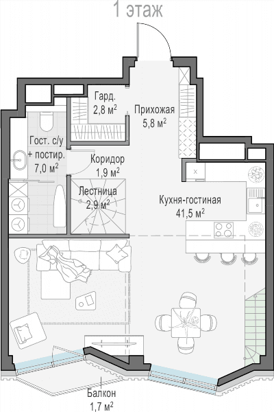Тишинский Бульвар Москва — планировка 2