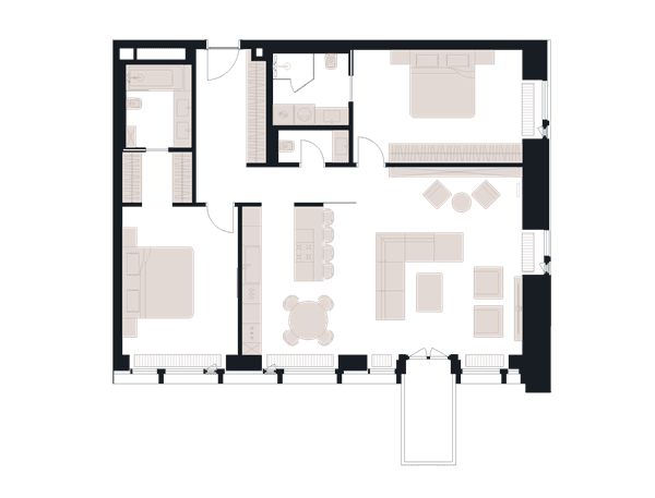 Victory Park Residence Москва — планировка 3